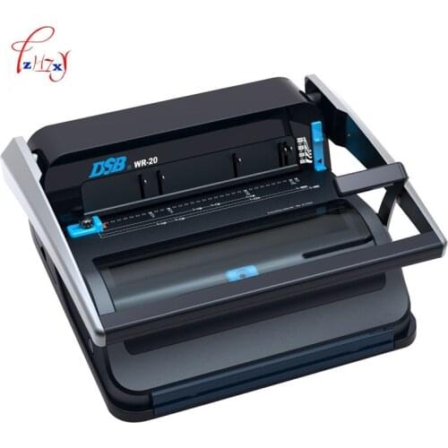 A4 Manual Wire binding machine paper book binder machine booklet maker Office & School Supplies and Household WR-20 1pc