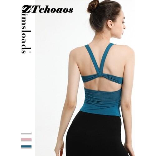 Top sports female sports vest Yoga vest Top Womens fitness top yoga top tank top women Womens vests t-shirt for fitness