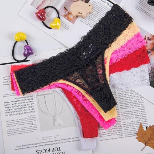 L XL XXL XXXL adjusted Sexy cozy Lace Briefs g thongs Underwear Lingerie for women 1pcs zx1041