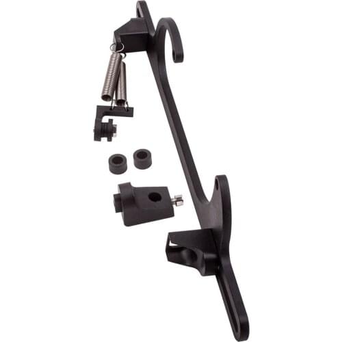 Universal Black Throttle Cable Carb Bracket For Car 350 w/ 4150 4160 Carburetor