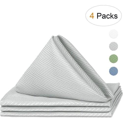 VCVCOO 4 Pcs/lot Fabric Napkins Poly Cloth Table Dinner Napkins 43*43CM Kitchen Wedding Party