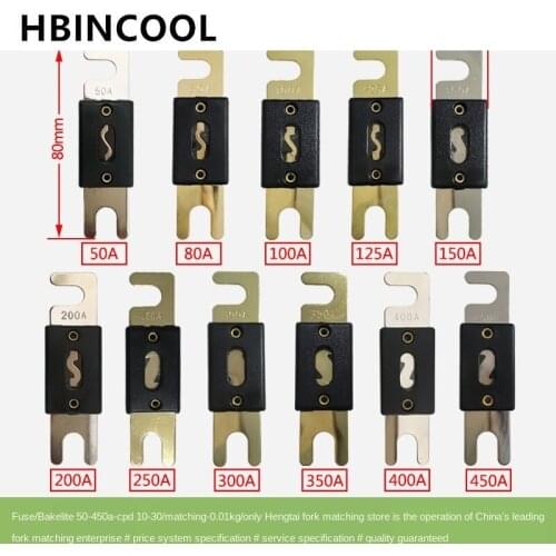 High quality Original Forklift truck Accessories Fuse Box/Fuse Insert Fuse Core Fuse Sheet Fuse Black (Bakelite 10A~ 450A) CPD