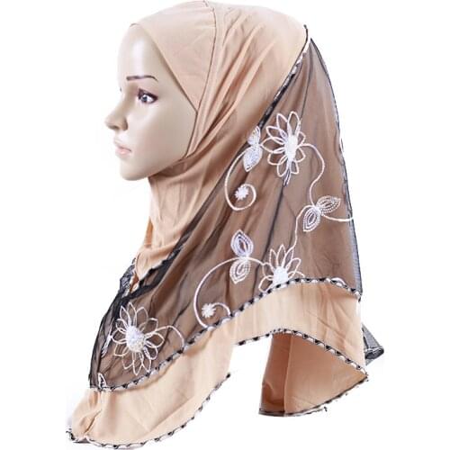2020 muslim fashion ready to wear hijab scarf women full cover lace turban hijabs islamic headwear female head wraps underscarf