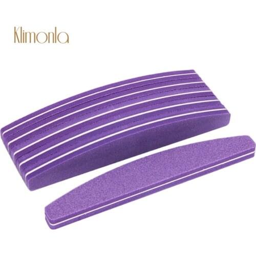 5Pcs/Lot Beauty Purple Sanding Sponge Nail File 100/180 Grit Curve Buffer Block DIY Nail Art Manicure Pedicure Files Accessories