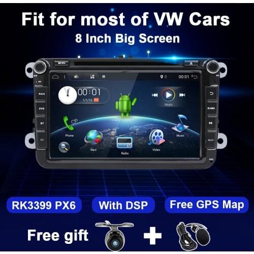 Android Car Radio For VW Golf 5 6 Polo Sedan Passat B6 CC EOS Tiguan Amarok Skoda Octavia Rapid Superb Multimedia GPS 2 Din DVD