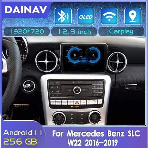 Android 11.0 8+256GB car radio GPS Navigation For Mercedes Benz SLC Class W22 2016-2019 Multimedia Player Stereo
