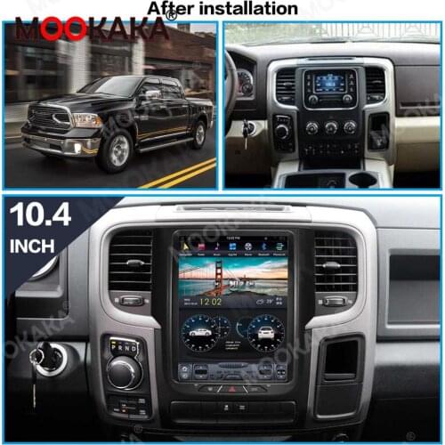 Carplay Android 9.0 4GB 64GB Car Multimedia Player GPS Navigation For Dodge RAM 2014-2019 Tesla Style Radio Stereo Head Unit DSP