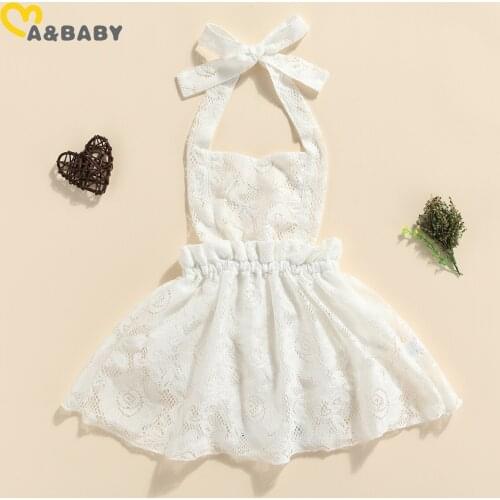 Ma&Baby 0-24M Princess Baby Girl Lace Overalls Newborn Infant Toddler Baby Summer Ruffles Rompers Jumpsuit Girls Clothing DD43