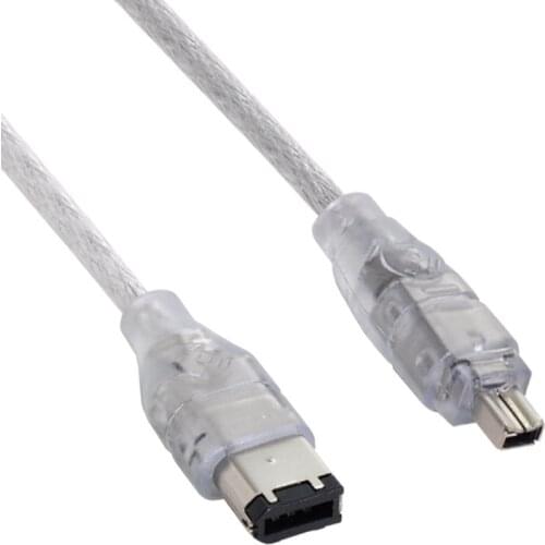 IEEE 1394 Cables firewire 4P 4 Pin to 6 Pin IEEE 1394 for iLink Adapter Cable 4Pin To 6Pin Firewire Cable