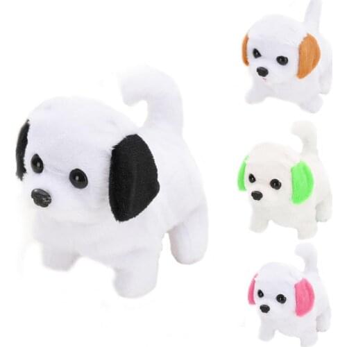 Simulation Dog Toy Realistic Walking Wagging Christmas Gift Electric Plush Toy for Kids Children Pupils Girlfriend Gift