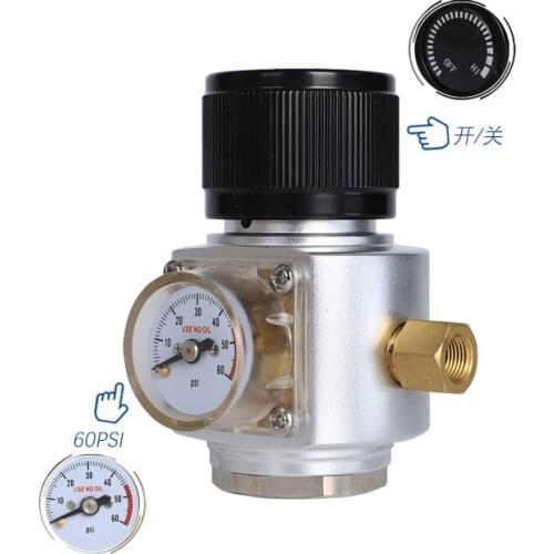 Beer machine pressure reducing valve Internal thread CGA320 Wire mouth W21.8 TR21*4 turn 3/8-24UNF inlet change