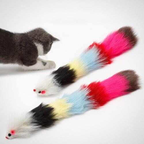 Simulation Mouse Interactive Fidget Plush Toys for Cats Products Pets All for Cats Accessories Rat Soft Toy Funny Things Furry