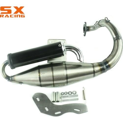 Motorcycle Steel Rear Exhaust Pipe Universal Muffler Silencer For HONDA DIO DIO50 AF18 AF24 AF27 AF28 AF30