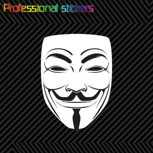 We Are Anonymous Sticker Decal Self Adhesive Vinyl Hacker Group Internet Stickers for Car, Laptops, Motorcycles, Office Supplies