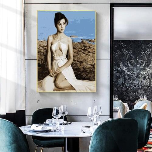 DIY Painting By Numbers Ballet Woman Hand Painted Oil Painting Home Living Room Bedroom Decoration Poster Mural Crafts Gift