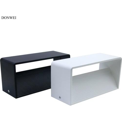 DONWEI 7W COB LED Aluminum Wall Lights Indoor Home Decor Simple Rectangle Wall Lamp for Bedside Corridor Stairs Bedroom