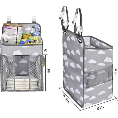 Baby Diaper Caddy and Hanging Organizers Crib Storage Organizer Diaper Organization Storage For Baby Room LBShipping