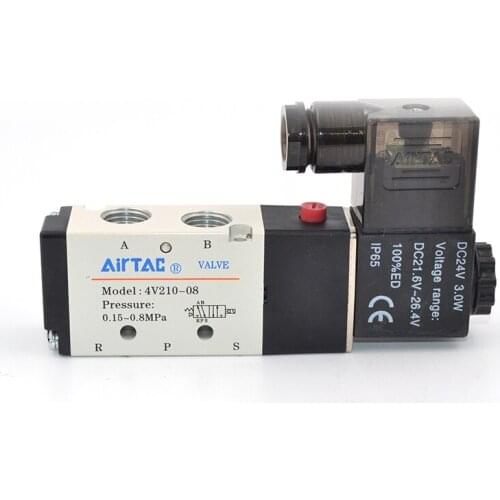 5/2 way pneumatic solenoid valve 4V210-08A 1/4" port air control valve 0.15~0.8Mpa