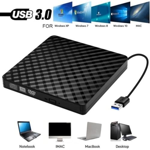 Portable USB3.0 external CD/DVD burner Desktop one computer notebook universal mobile external external recorder optical drive