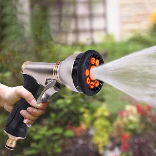Portable High-pressure Water Gun Car Washing Tools Metal Water Gun Pressure Washer Garden Watering Hose Nozzle Sprinkler Tool