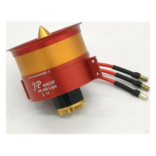 Preorder JP 80mm 12 Blades Full Metal Aluminum Alloy EDF System 3055 2200KV Motor 4S 6S 2.9kgs 3.2kgs Thrust Weight