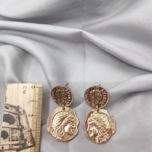 2019 Direct Selling Limited Tin Alloy Vintage Oorbellen Aretes Jewelry Street Style Simple Retro Double Sided Earrings D89