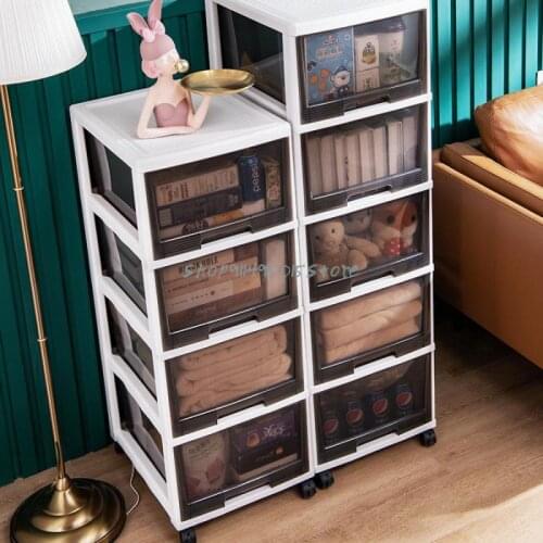 Drawer Type Crevice Storage Cabinet, Movable Bedside Bedroom Storage Cabinet, Toy Snacks, Multi-layer Storage Box