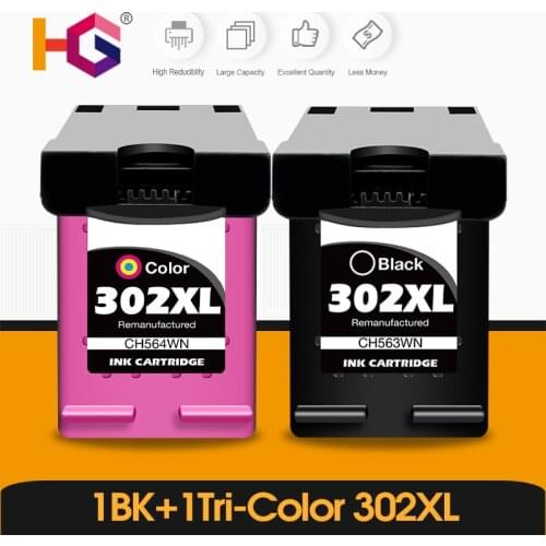 Replacement for HP 302 XL hp302 hp302xl 302 xl Ink Cartridge For HP Deskjet 2130 ENVY 4520 Officejet 4650 Deskjet 3630 printer