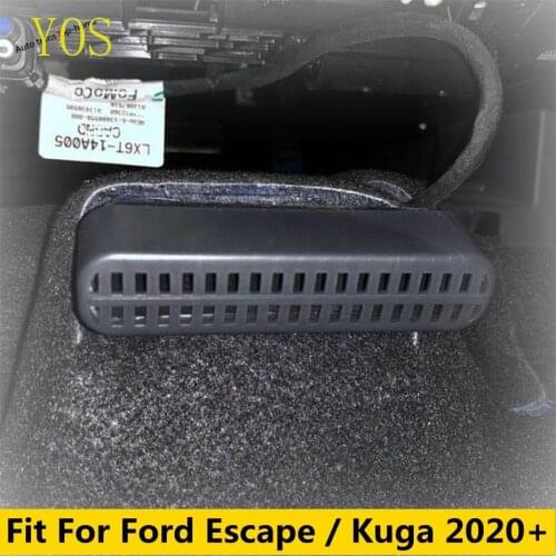 Yimaautotrims Seat Under Below Heat Floor Air Conditioner AC Duct Vent Protection Cover Kit For Ford Escape / Kuga 2020 Interior