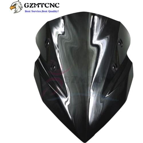 Motorcycle Black Windshield Fairing Windscreen Protector for KAWASAKI Z400 Z 400 2019-2021 Wind Deflectors Injection Molding