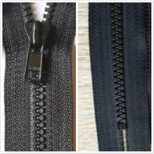 50 Pcs/lot Ykk Zipper Lot Black Resin Close End for Pocket Collar Pants Dress Sewing Accessories Wholesale
