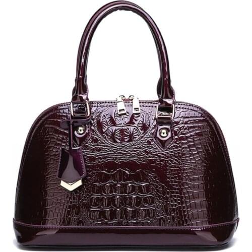 Crocodile Pattern PU Leather Womens Handbags Luxury Designer Messenger Bags For Female Shell Bag Ladies Totes Bags Bolsa