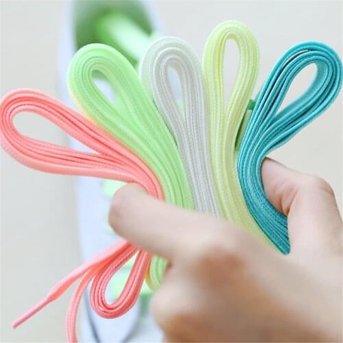 1pair 80-140cm Sport Luminous Shoelace Glow In The Dark Night Color Fluorescent Shoelace Athletic Sport Flat Shoe Laces