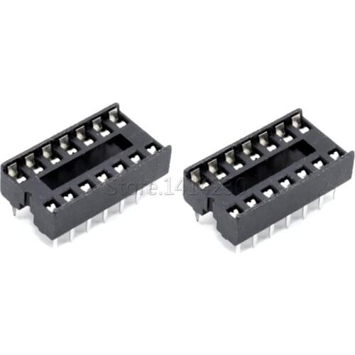 10Pcs 14pin DIP IC sockets Adaptor Solder Type 14 pin DIP-14