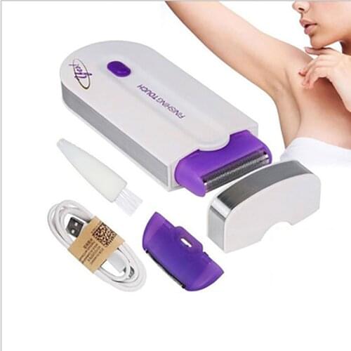 2021 Professional Painless Hair Removal Kit Laser Touch Epilator USB Rechargeable Women Body Face Leg Hand Shaver Hair Remover