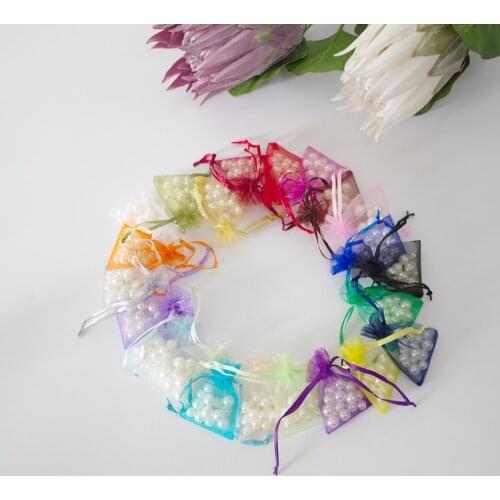 50Pcs 5×7 7×9 9×12 10×15 11×16 13×18 15×20 17×23 20×30 25×35 30×40 35×50 Organza Bag For Wedding Gift Can Print Logo Cusomized