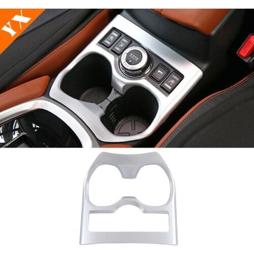 For Nissan XTrail X- Trail T32 Rogue 2014-2020 Car Accessories Car Front Water Cup Holder Gear shift frame panel Cover ABS Matte