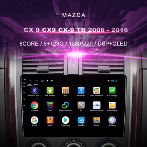Car DVD For Mazda CX-9 (2006-2016) Car Radio Multimedia Video Player Navigation GPS Android 10.0 Double Din
