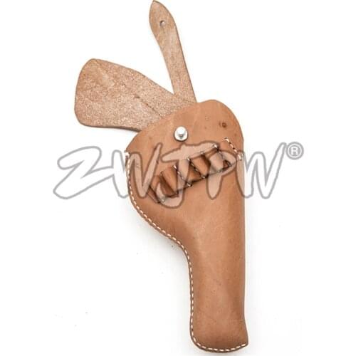 WW2 WWII CHINESE ARMY REVOLVER HOLSTER GUN LEFT HAND RIFLE CASE REAL LEATHER REPLICA CN/103116