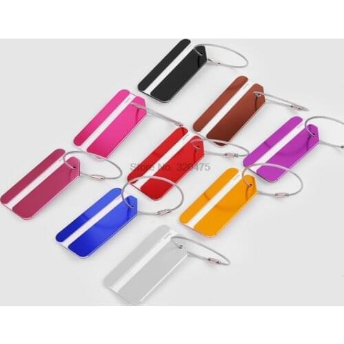 By dhl 1000pcs high quality Rubber Travel Luggage Label Straps Suitcase Luggage Tags