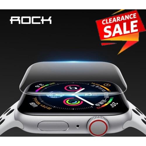 ROCK Thin Protective Hydrogel For Apple Watch 1 2 3 4 5 3D Full Coverage Tempered Hydrogel For iWatch 4 3 2 Screen Protector