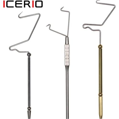 ICERIO Fly Tying Tools Hexagonal Brass Handle Stainless Steel Whip Finisher
