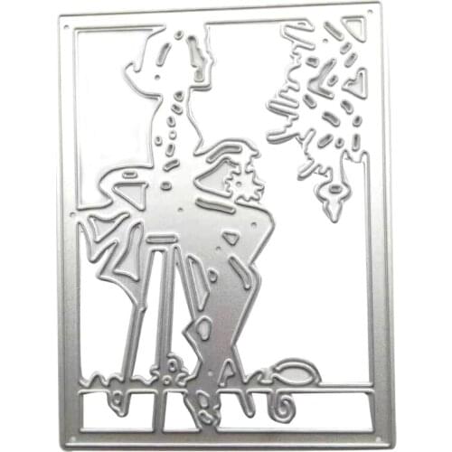 Girl Metal Cutting Dies Stencil DIY Scrapbooking Album Paper Card Template Mold Embossing Craft Decoration