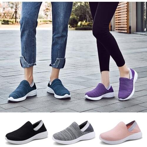 Fashion Mens Womens Casual Loafers Shoes Soft Mesh Flat Shoes Couple Walking Shoes