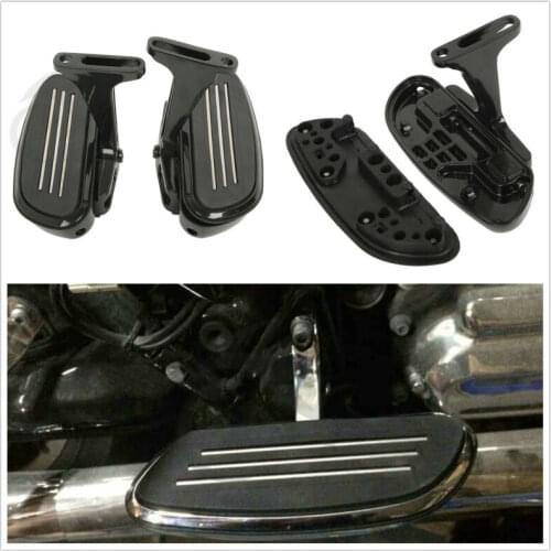 Motorcycle Rear Passenger Footboard Foot board Bracket Set For Harley Touring Road King Electra Street Ultha Gilde 93-16 94