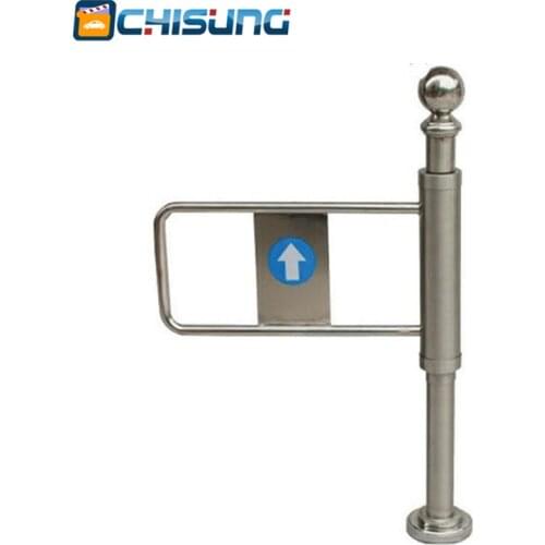 New Wholesale Cheap single way control supermarket swing gate turnstile barrier for entrance