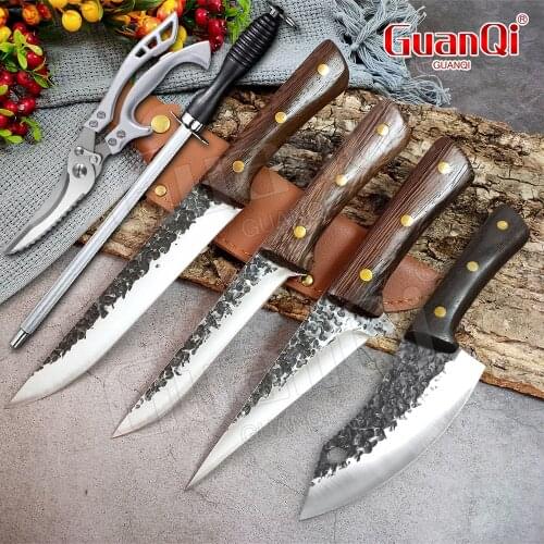 Stainless Steel Chef Knife Filleting Knife Fish Boning Knife Kitchen Bone Meat Fish Sushi Knife Fruit Vegetables Cutting Tools