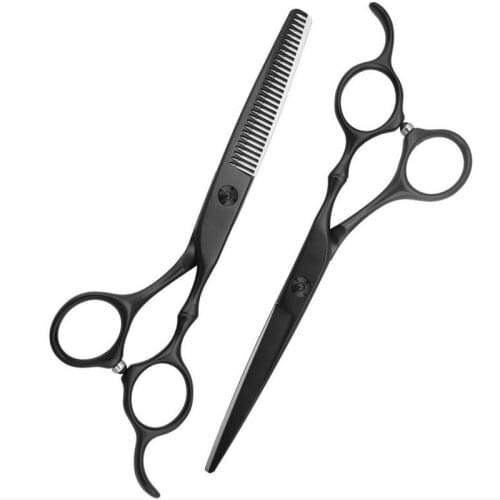 Professional Japan steel bamboo 6 '' hair scissors set haircut thinning barber makas scisors cutting shears hairdresser scissors