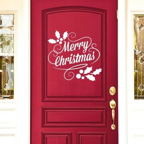 Christmas Vinyl Decal Store Shop X'mas Window Sticker New Year Home Decoration Merry Christmas Vinyl Murals AZ947