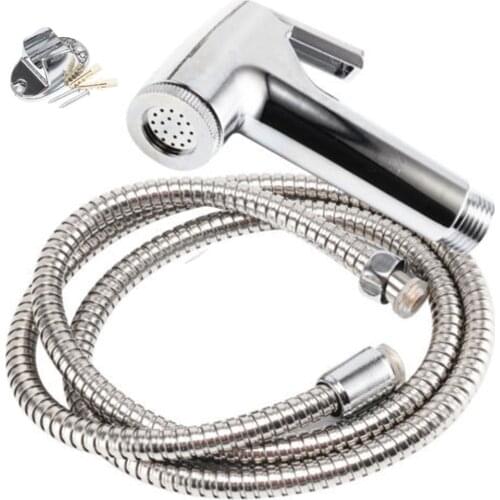 Toilet Hand Held Bidet Faucet Sprayer Toilet Shower Head Hose Set For Bathroom Self Cleaning Shower Head Stainless Steel 20APR2